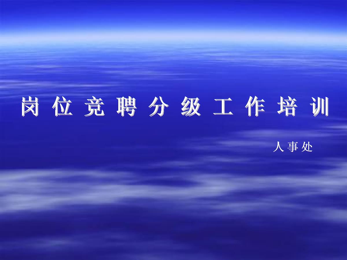 專業(yè)技術(shù)人員崗位競聘分級工作培訓(xùn) 計(jì)算機(jī)技術(shù)應(yīng)用指南